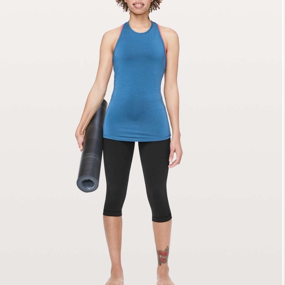 Lululemon all black wunder under crop cropped leggings pants - Picture 7 of 9